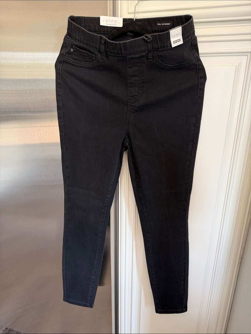 NWT Judy Blue Pull On High Waist Skinny Jeans | Black | Size 9/29